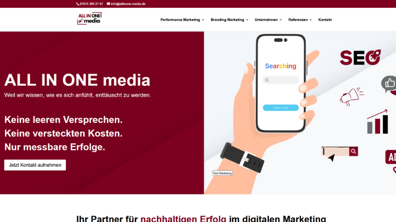 ALL IN ONE media- Ihr Partner für nachhaltigen Erfolg im Marketing ALL IN ONE media- Ihr Partner für nachhaltigen Erfolg im Marketing
